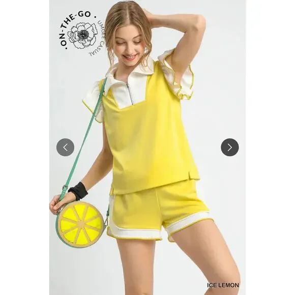 Umgee - Luxeknit Ruffle Sleeve Top - MEDIUM - Picture 3 of 5